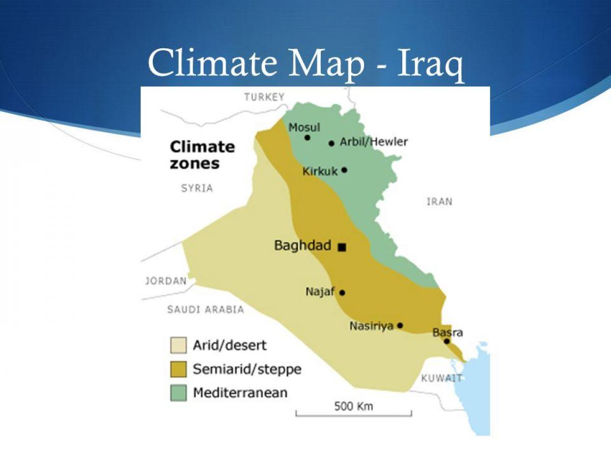Карта Ирака климата