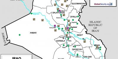 Карта Ирака аэропортов