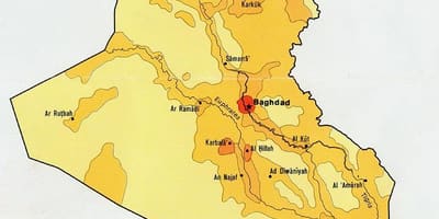 Карта населения Ирака 