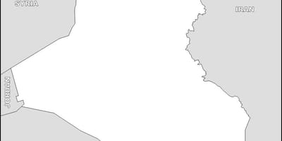 Карта Ирака пустой