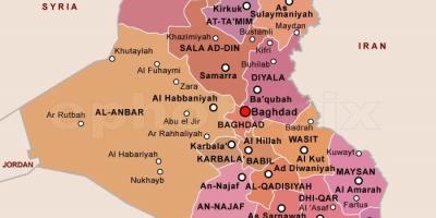 Карта Ирак
